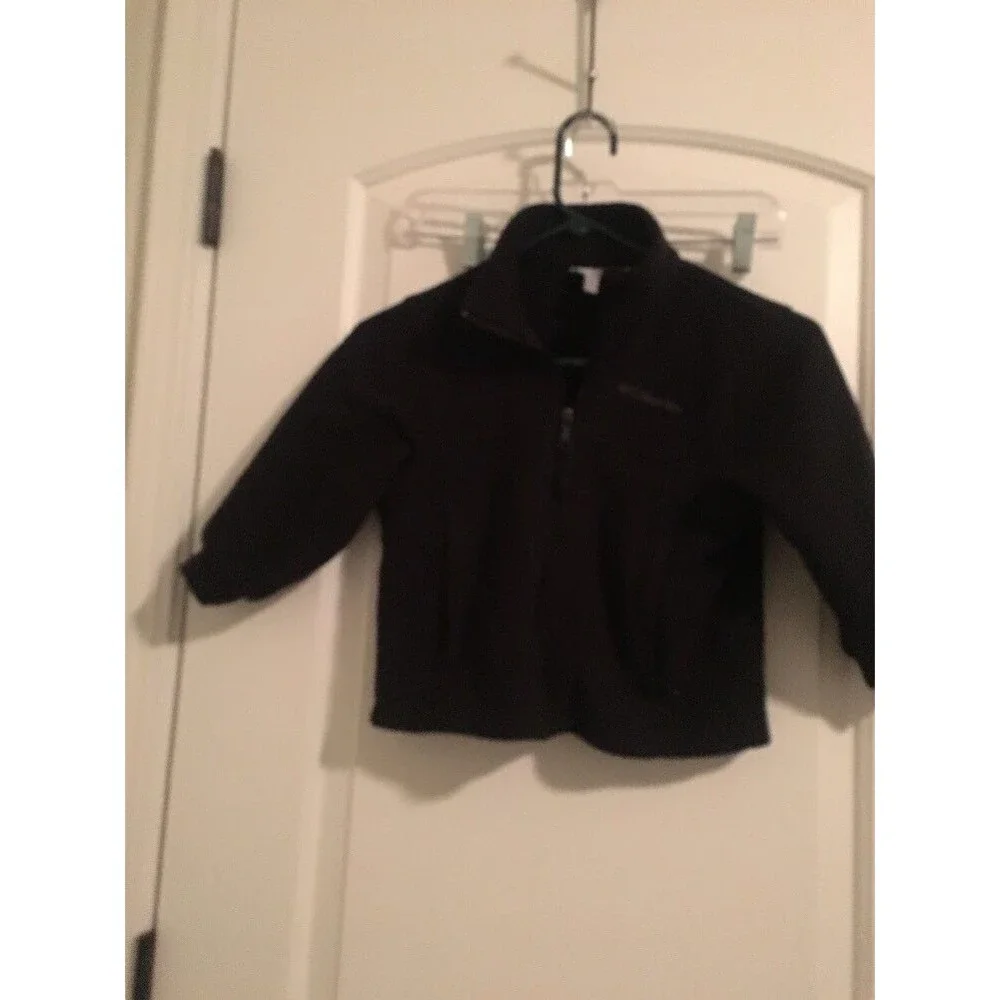 Columbia Kids Unisex Full Zip Fleece Jacket Coat Size 4/5 Black